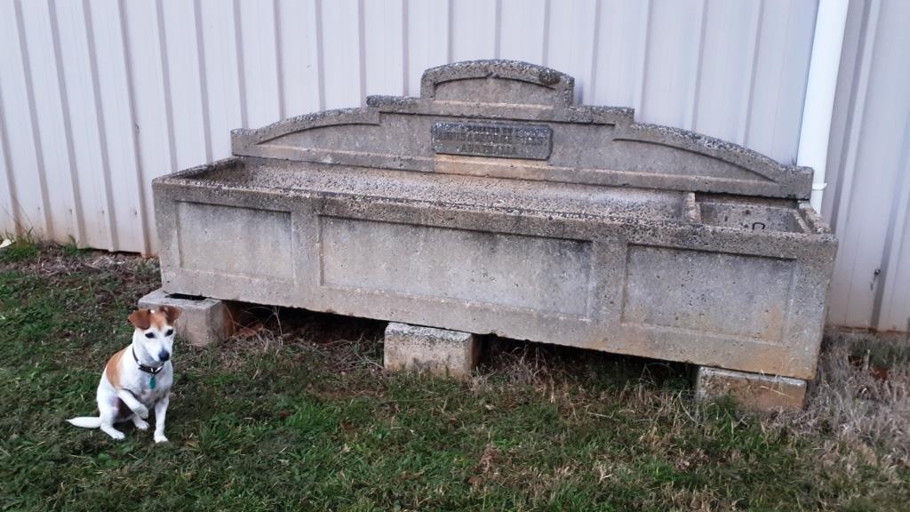 Annis and George Bills Horse Trough