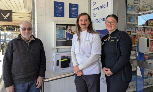 Blooms and Rotary Contribute Community Defibrilators