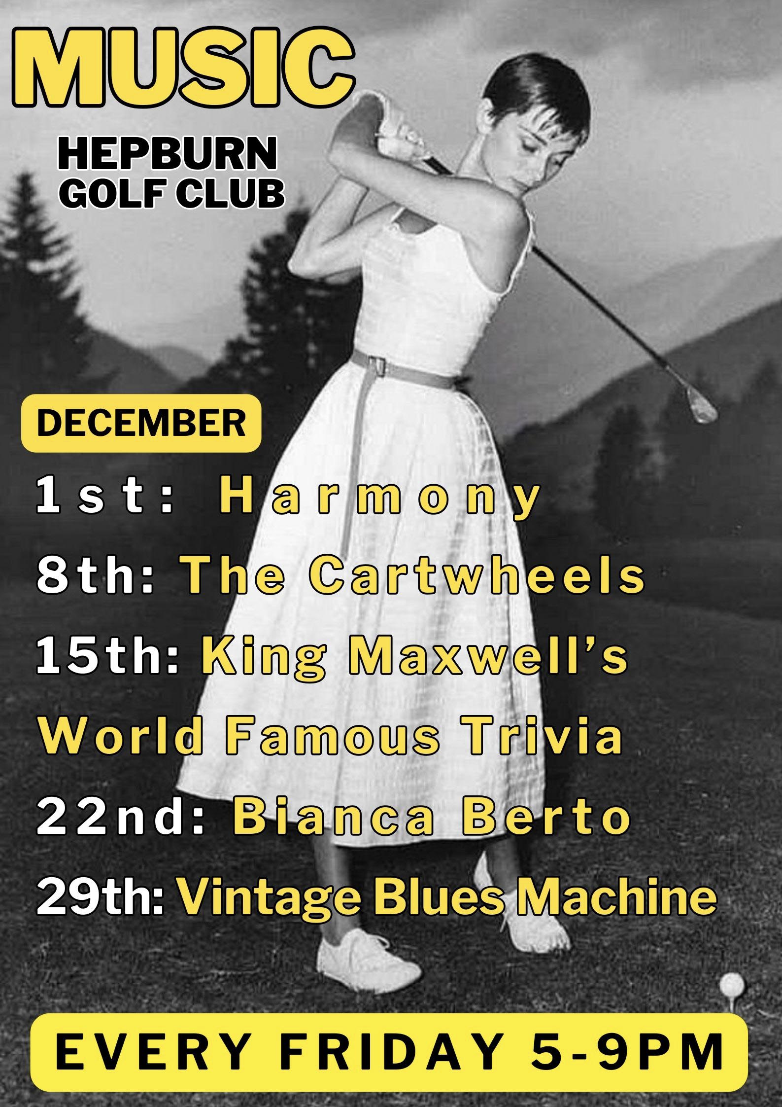 Hepburn Springs Golf Club music nights