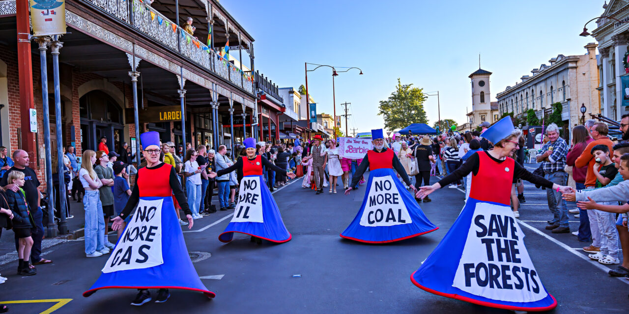 Sybil Disobedients at Daylesford New Years Eve parade