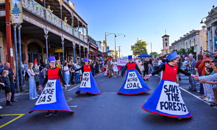 Sybil Disobedients at Daylesford New Years Eve parade