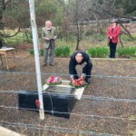 Laying wreaths at Eganstown.